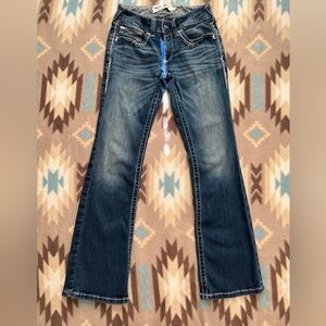 Ariat REAL Denim Mid Rise Boot Cut Jeans 26s